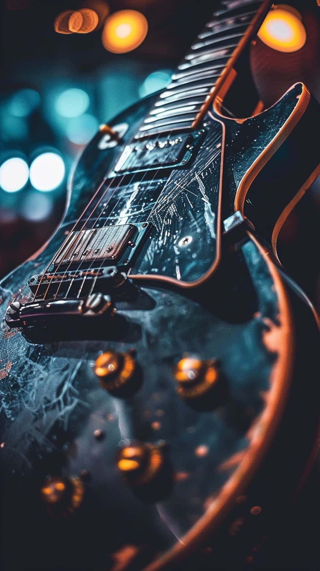 vintage electric guitar closeup 286lsrfprovmtbji